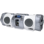 JVC RV-NB51 CD Portable Boomblaster with Integrated iPod Dock and Twin Subwoofer - White