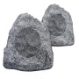 New Outdoor Garden Waterproof Granite Rock Patio Speaker Pair 2R4G