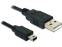 DeLock Cable USB 2.0-A > USB mini-B 5pin 0,70m m/m (82396)