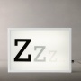 John Lewis Zzz Small LED Light Box, White