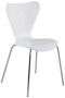 ITALMODERN Tendy Stacking Chair, White, Set of 4
