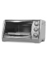 Black & Decker CTO4500S 6-Slice CounterTop Convection Oven with Pizza Bump, Stainless Steel