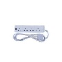 4-way extension lead, 5.0m white