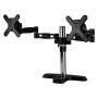 Arctic Dual - Soporte para monitor con hub USB, color negro