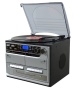 Steepletone SMC386c BT - 8 in 1 Music System NEW Model with Bluetooth* - 3 Speed Record Turntable - CD Player - FM & MW Radio - Playback & Encode RECO