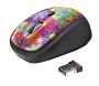 Trust Mouse Wireless Ottico, Modello Yvi con Microricevitore USB, Flower Power