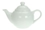Schöne weiße Porzellan Teekanne ca. 1,0 Ltr. (Z188)
