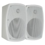 STEREO LAUTPSRECHERPAAR mit WANDHALTER für innen und außen - 4" - 80W - Weiß