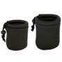 2 Pack Micro Lens Pouch for Leica, Micro Four Thirds, Fuji X-Pro 1, Sony NEX, Pentax Q, Nikon 1 Lenses - Small, Medium