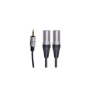 Lynx Professional 35/2MX/3 3.5mm Stereo Mini Jack to 2x Neutrik XLR Male Audio Lead (3.0M)