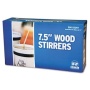 Royal Paper R825 Wood Coffee Stirrers, 7-1/2" Long, Woodgrain, 500 Stirrers Per Box