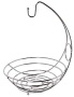 Premier Housewares Fruit Bowl with Banana Hanger - Chrome