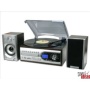 USB 4in1 MUSIC SYSTEM (744)-RECORD PLAYER-CD-RADIO-MP3 (colour: Rosewood & silver)