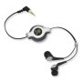 Emerge Technologies Retractable Noise Isolating Stereo In-Ear Earbuds ETAUDIOIEB
