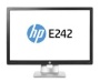 HP EliteDisplay E242 IPS 24" Black, Silver Full HD Matt - PC flat panels (LED, IPS, 1920 x 1200 pixels, Black, Silver, 50/60 Hz, 1000:1)