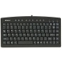 Inland Compact Mini Keyboard for PC, Black and Silver