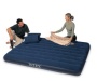 Intex Luftbett Classic Downy Blue "Queen Set", 2-in-1 Ventil, 152 x 203 x 22 cm (L x B x H), inklusive 2 Kissen, 1 Luftpumpe, 68765