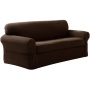 Maytex Pixel Stretch 2-Piece Slipcover Sofa, Chocolate