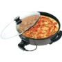 Designer Habitat - Large 42cm Diameter 1500W Round Multi Cooker with Glass Lid Non-Stick Surface & Cool Touch Handles