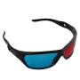 Insten 1 Pair Black Frame Red Blue 3D Glasses For Dimensional Anaglyph Movie Game DVD