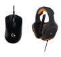 Logitech G403 Gaming muis + G231 Gaming Headset