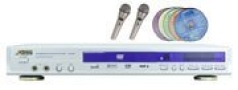 Aspire Digital AD-1100 CDG Progressive Scan DVD Player with Karaoke CD+G Discs and Microphones