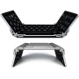 EC Technology® Foldable Wireless Keyboard Ultra-Slim Full-size Portable Bluetooth Keyboard with Aluminium Alloy Body for iOS (iPad Air 2 / Air, iPad m