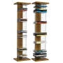 Walnut Wood Media CD & DVD Storage Unit Stand Towers