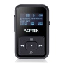AGPTek A12 8GB MP3 Player Mini Clip MP3 Tragbare Musik Player mit FM Radio 35 Stunden Wiedergabe, Schwarz