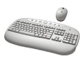 Logitech Cordless Desktop Internet Pro Keyboard - Mouse - White