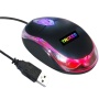 Trixes Small USB Wired Optical Light Scroll Wheel Mice Mouse For PC Laptop Computer (Black)