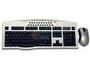 APEVIA KM-COMBO-SV Silver & Black PS/2 Standard Keyboard and Scroll Mouse Combo Set Mouse Included - Retail