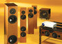 Vienna Acoustics Beethoven Baby Grand Speaker System, REL R-305 Subwoofer, and Optoma HD72 DLP Projector