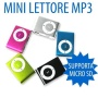 MINI LETTORE MP3 MEMORIA ESPANDIBILE FINO 4GB