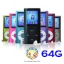 Thor 64 GB Slim 1.8" LCD Mp3 Mp4 Player Media/Music/Audio Player with accessories(Black Color)