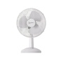 Signature S115 Silent Smooth Sturdy Adjustable Tilt 9" 2 Speed White Desk Fan