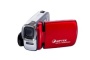 Aiptek PocketDV T260 Digitaler Pocket Camcorder (2,4  Zoll (6 cm) LCD Display, 5 Megapixel, SD/SDHC Kartenslot) rot/schwarz