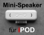 Mini Lautsprecher speaker für iPhone / iPod Dock, Dock speaker, G2 / G 3 / G4 / G5 / G6 / G6 / Mini / Photo / Video / Classic 1G+2G / Nano 1G + 2G +