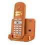 Siemens Gigaset SIAL110N - Teléfono fijo inalámbrico, agenda para 40 contactos, identificador de llamadas, color naranja