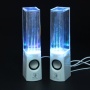 White LED Dancing Water Show Music Fountain Multi-colored LED Light Mini Computer Speakers For Laptop PC Phone Tablet PC