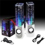GrandGadgets® Dancing Display Water Splash Speakers With MP3 Connection, Aux Connection Compatible with MP3 Players/iPods/iPads/iPhones/Smartphones/La