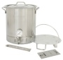 ""Bayou Classic 800-416 16-Gal. Stainless Steel Brew Kettle Set, 64-Qt.""