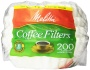Melitta Basket Coffee Filters, Jr. White (4 to 6-Cup), 200-Count Filters (Pack of 12)