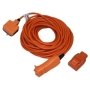 Masterplug Outdoor Power WRRL1510-MS 15 m 2-Pin IP44 Extension Lead with Heavy-Duty Plug (Orange)