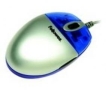 Fellowes Mini Web Pro Optical Mouse - Mouse - optical - 5 button(s) - wired - PS/2, USB - metallic silver, translucent blue