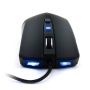 CSL-Computer CSL - 3000 dpi Souris optique gaming USB SM620 | Taux d'échantillonnage haute précision | Design ergonomique | Coloris : noir avec LED Bl