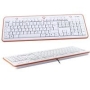 MS-TECH LT-270 Tastatur USB 105 Tasten MS W98 D Weiss