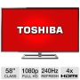 Toshiba 58" Class LED TV - 1080p, 240Hz, 4x HDMI, 2x USB, Ethernet, Built-in WiFi, Energy Star Compliant (58L7300)  58L7300