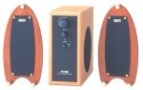 FPS-200M 2.1 Computer Speaker System (3-Speaker, Mahogany)