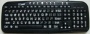 ERGOGUYS EZSEE LOW VISION WIRED KEYBOARD LARGE WHITE PRINT BLACK KEYS § CD-1039